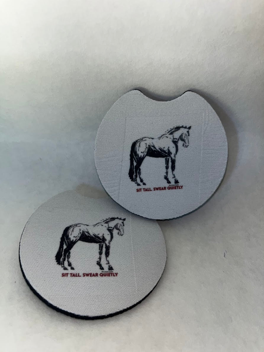 Car Coasters | Horse Lover, OTTB, Dog Sport & Funny Equestrian Designs
