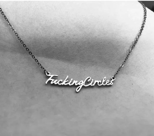 F*cking Circles Necklace | Funny Dressage Jewelry | Equestrian Show Jewelry