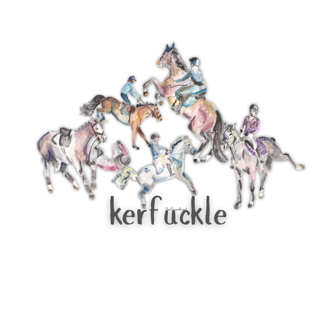 The Clever Beast-Dumpster Fire Dressage Vinyl Sticker | Literary Horse Lover Decal