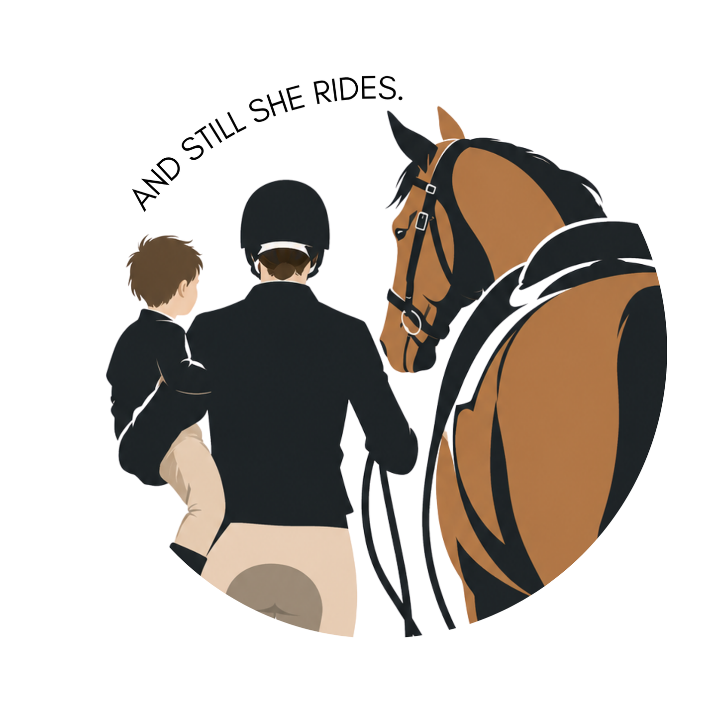 Horse Mom Sticker | Equestrian Mom Vinyl Sticker | Funny Horse Mom Gift | Horse Lover Sticker | Equestrian Gift for Mom