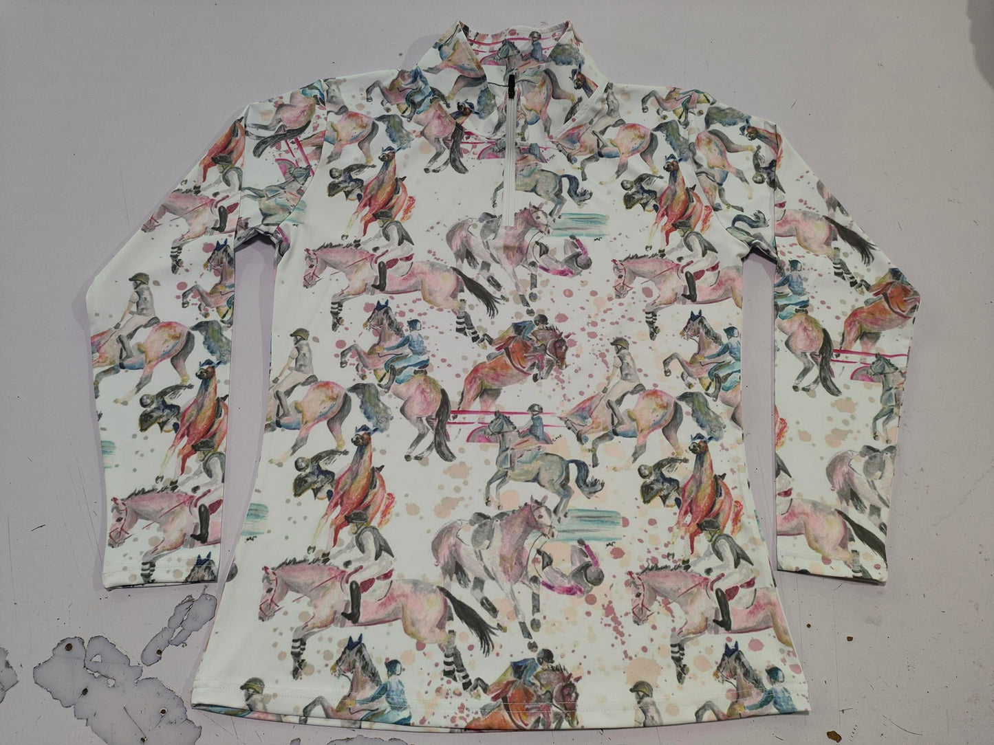 PRE-ORDER Oops Long Sleeve Sun Shirt | Dumpster Fire Dressage Horse Girl Apparel