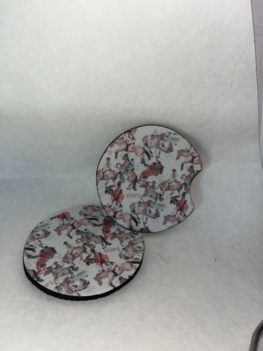 Car Coasters | Horse Lover, OTTB, Dog Sport & Funny Equestrian Designs