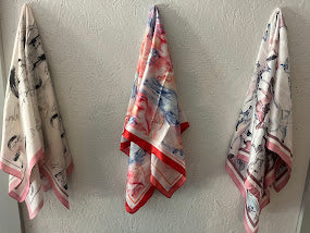 36" x 36" Silk Wild Rag Scarf | Horse Lover Fashion Accessory