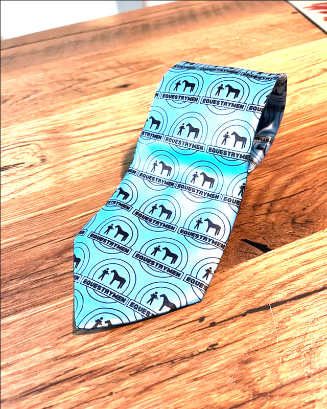 Equestrymen Tie | Horse Show Dad Necktie | Equestrian Support Crew Gift