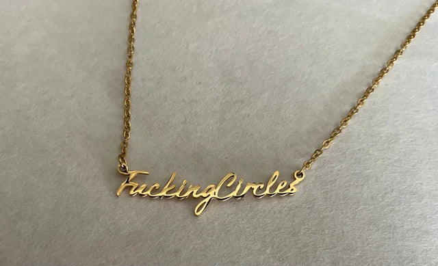 F*cking Circles Necklace | Funny Dressage Jewelry | Equestrian Show Jewelry